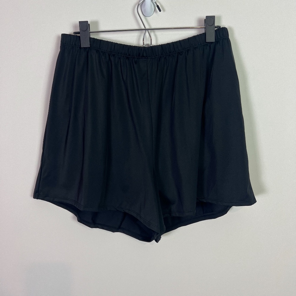 Swimsuits For All Black Lined Swimsuit Short Bottoms New Women Size 16 Swim Plus